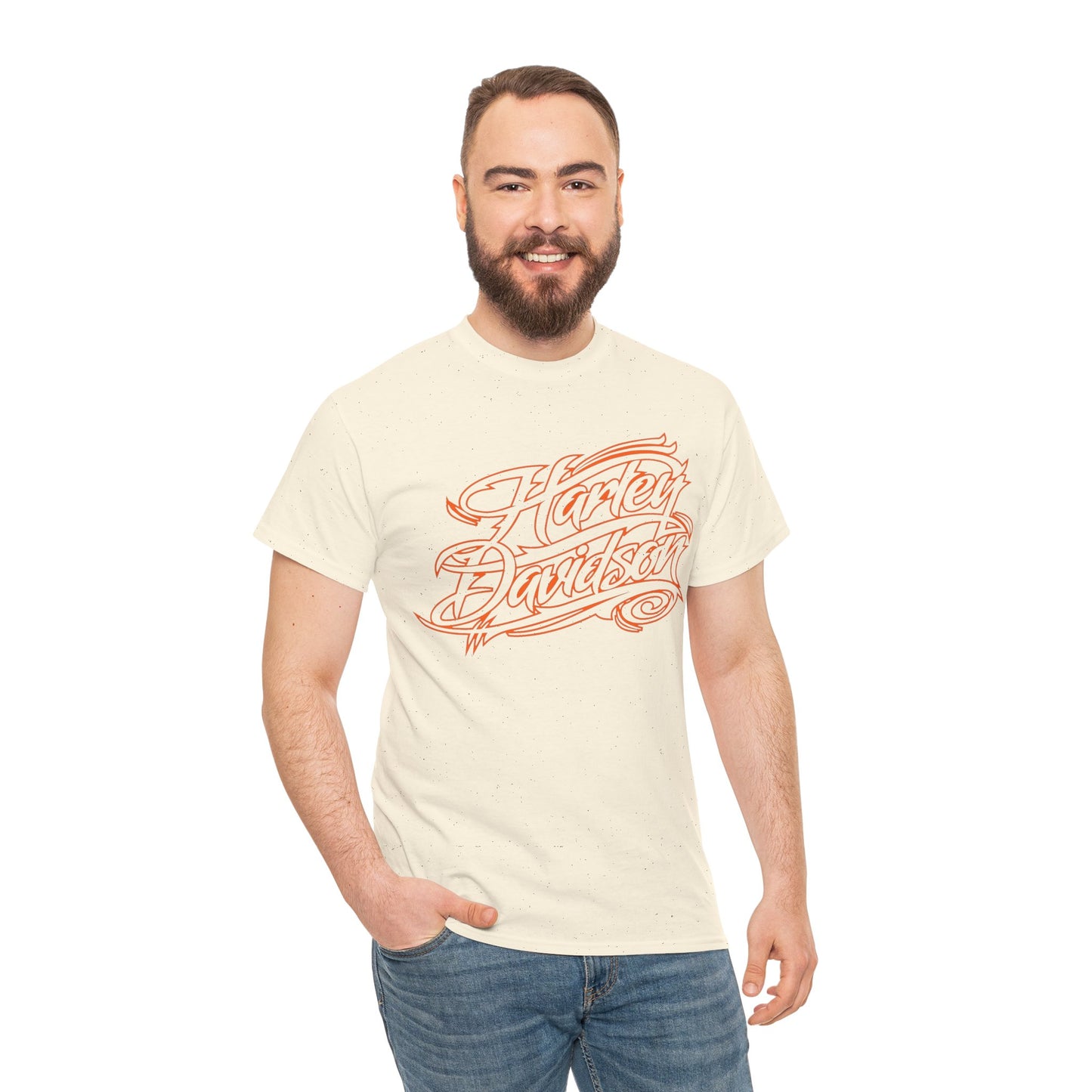 Harley Davidson Classic Fit Tee: Stylish Heavy Cotton Comfort