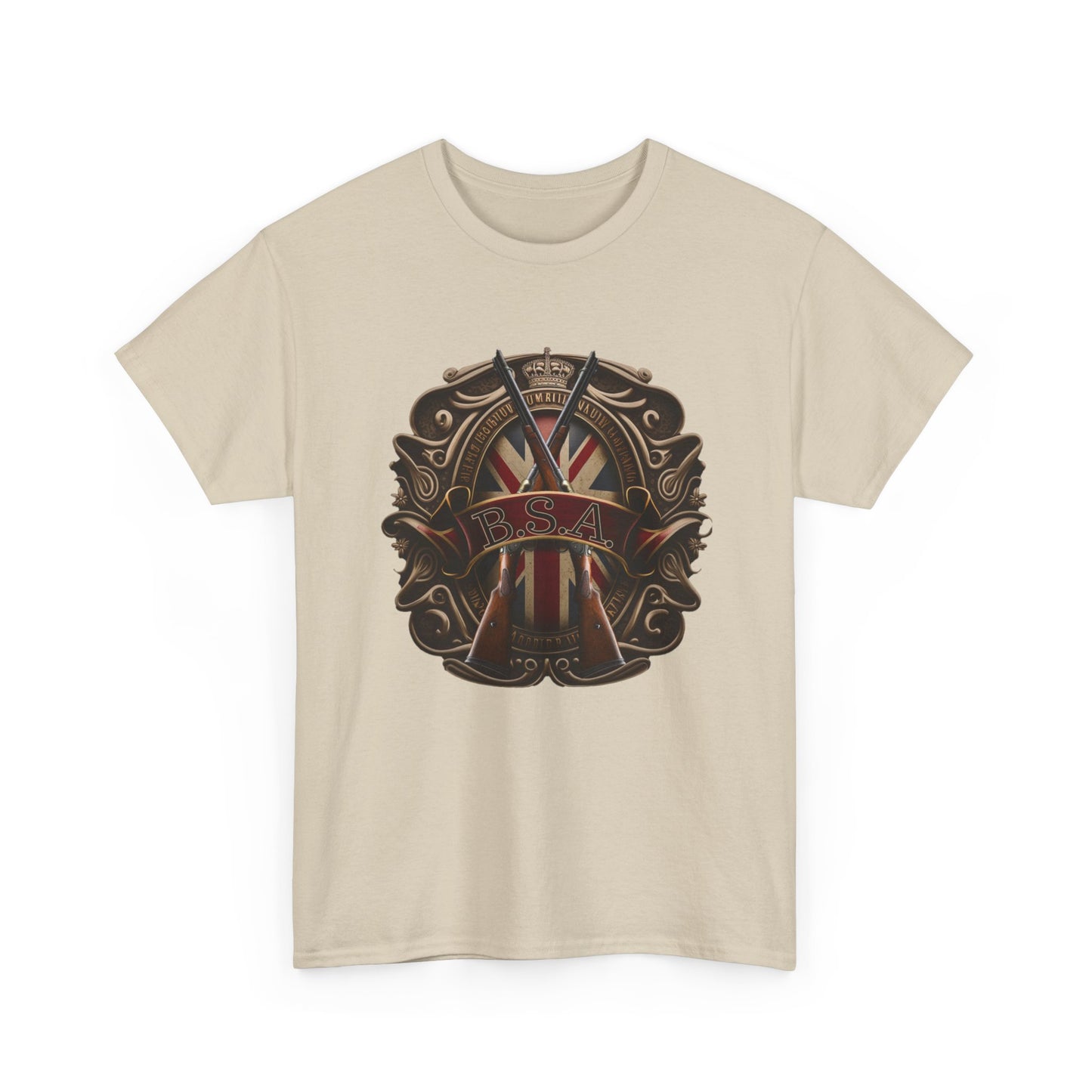 Classic BSA Motorcycles T-Shirt - Gildan® 5000 Heavy Cotton™, Perfect for Riders & Collectors