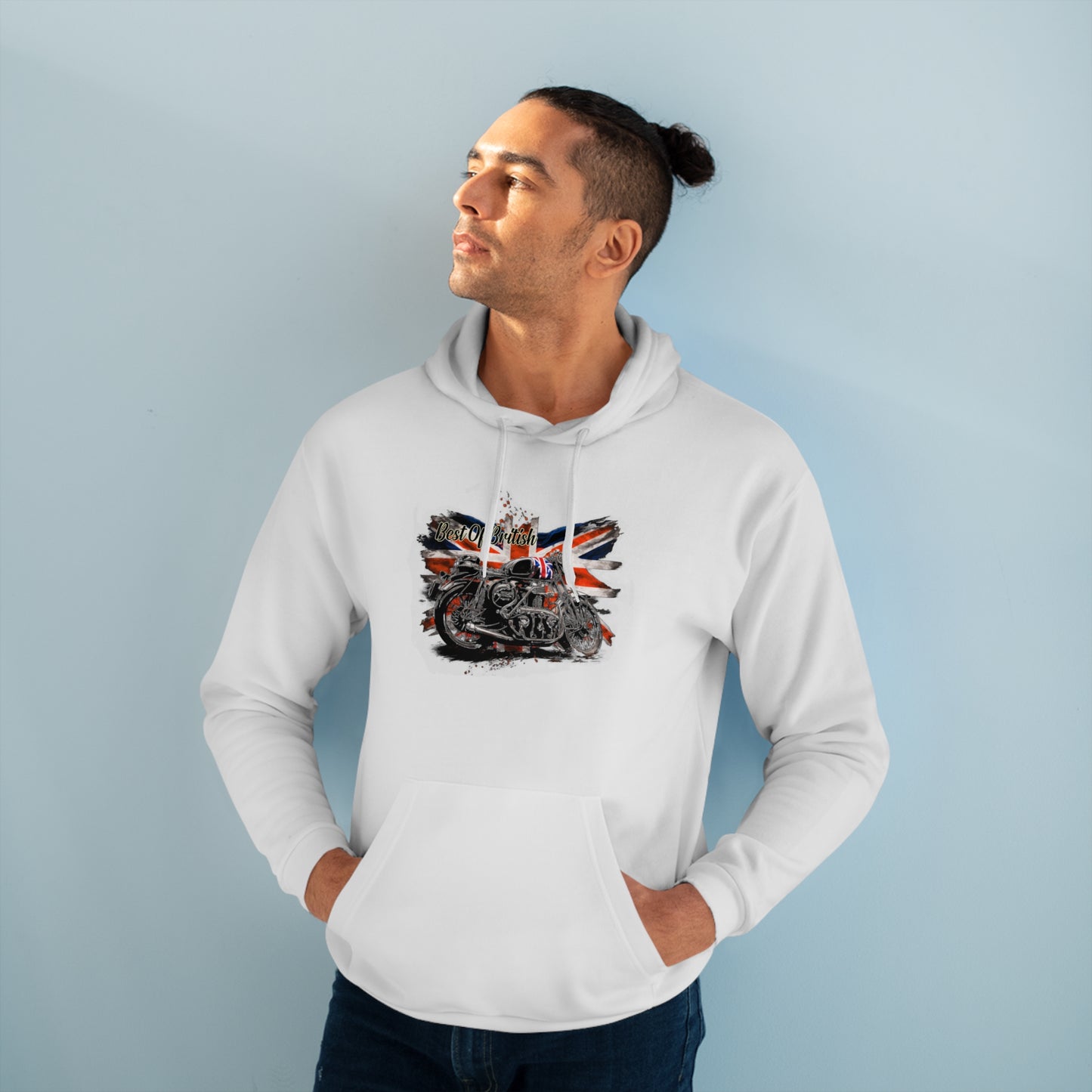 Classic Best Of British Biker Pullover Hoodie