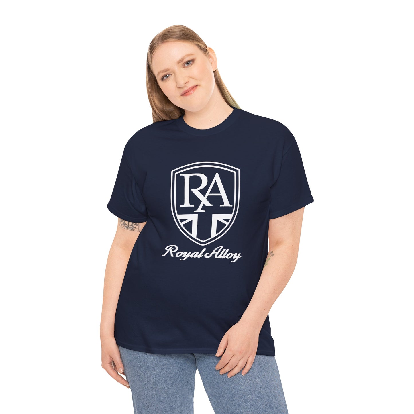 Sleek & Durable: Royal Alloy Scooter Tee in Heavy Cotton