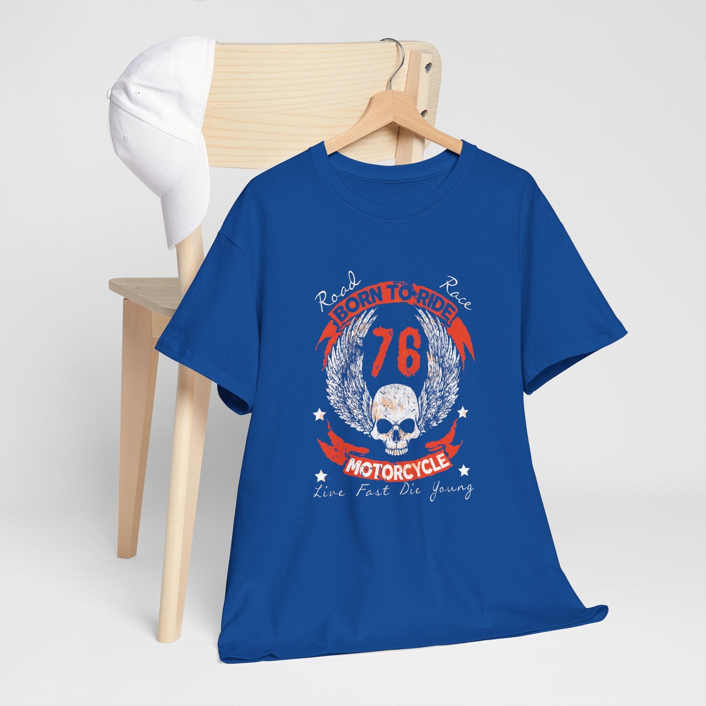 'Born To Ride' Durable, Midweight Comfort T-Shirt