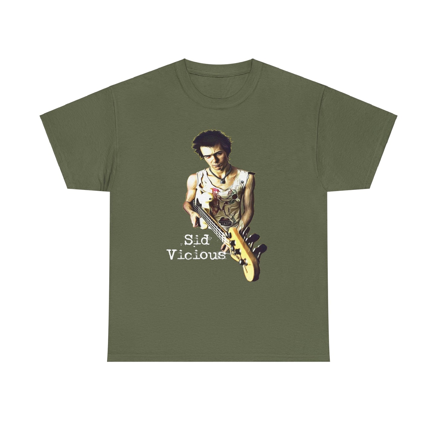 Sid Vicious Design Shirt: Stylish Edge in Heavy Cotton