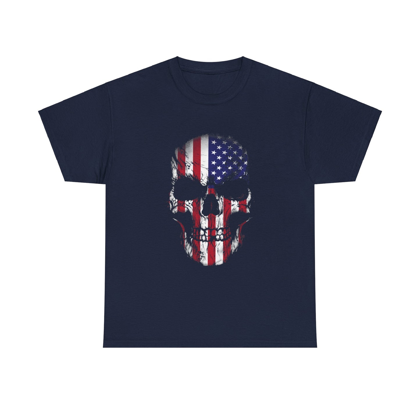 Rock the Classic Fit USA Skull Flag Tee