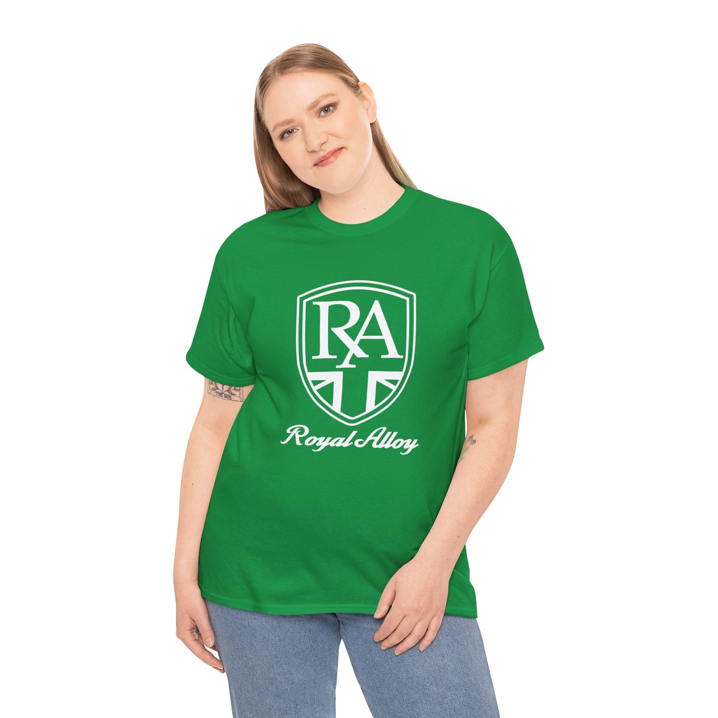 Sleek & Durable: Royal Alloy Scooter Tee in Heavy Cotton