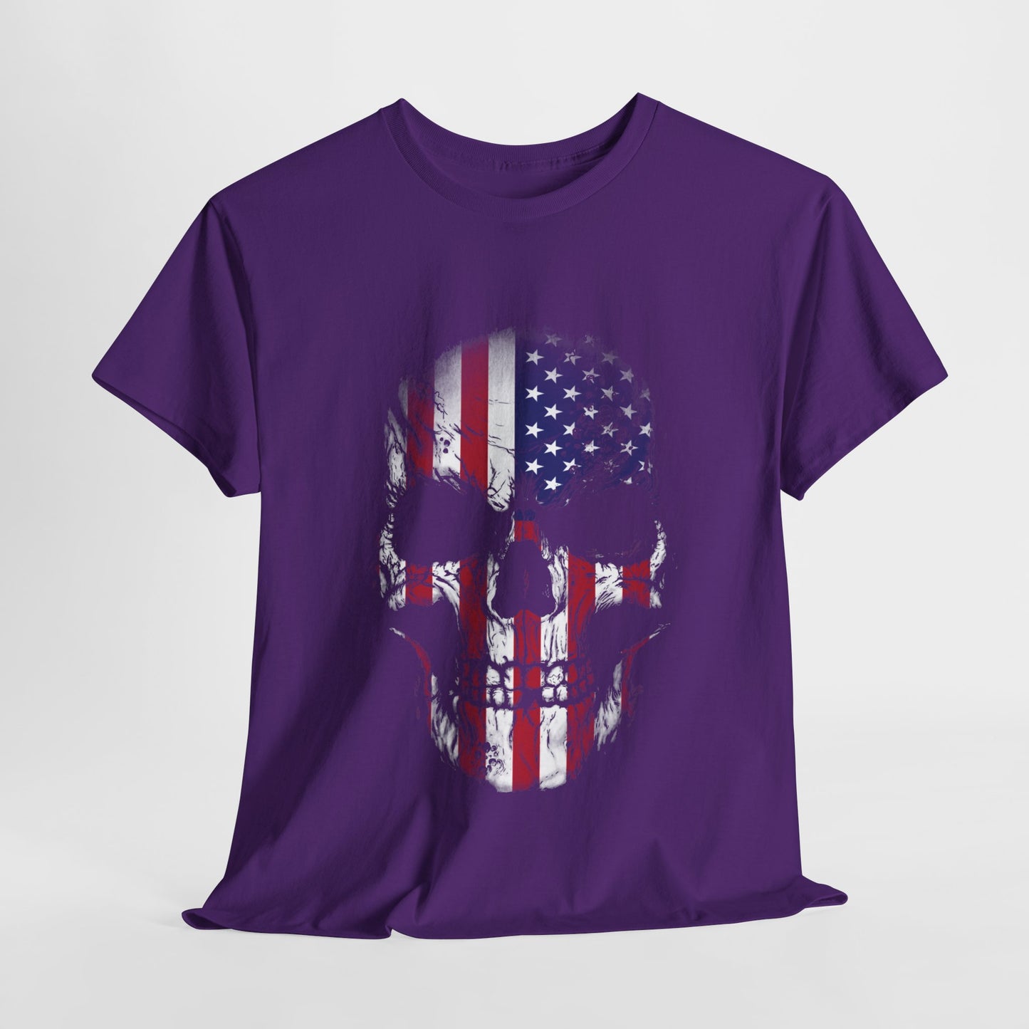Rock the Classic Fit USA Skull Flag Tee
