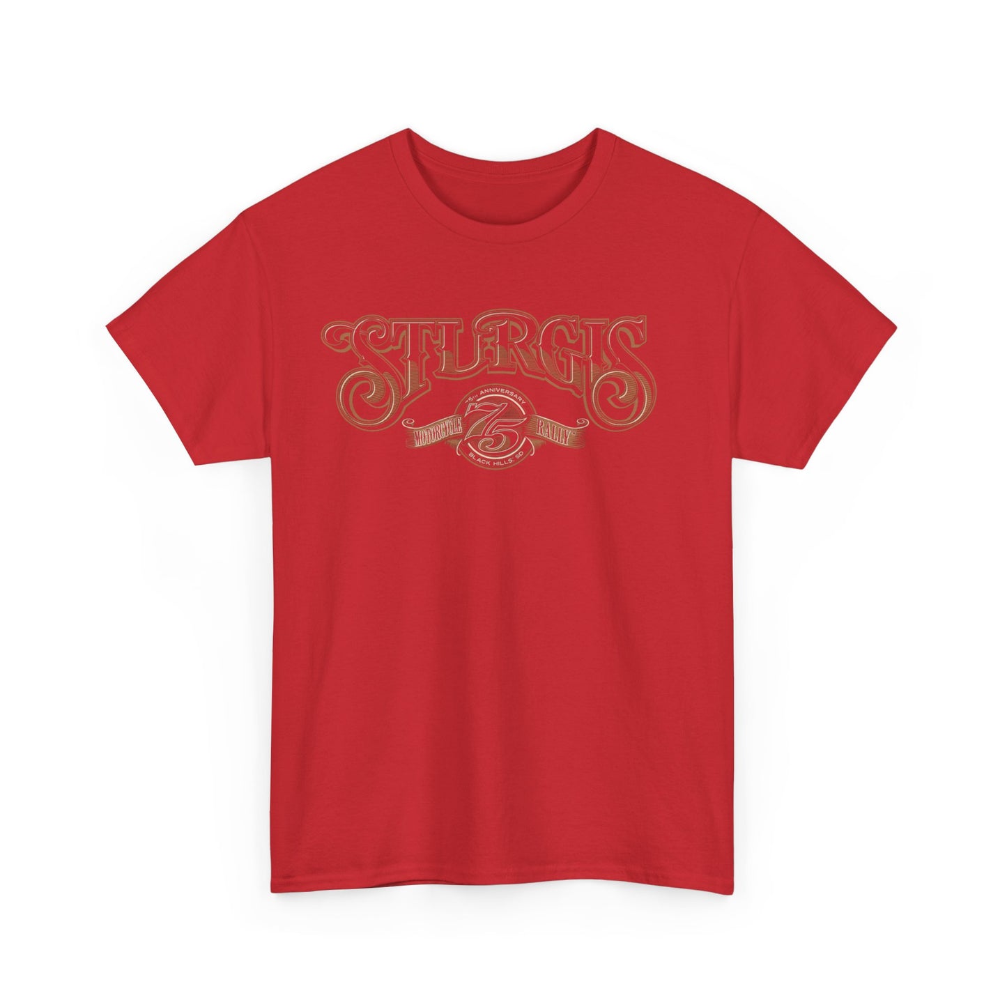 Sturgis 75th Tee - Gildan® 5000 Heavy Cotton™, Classic Midweight Fabric