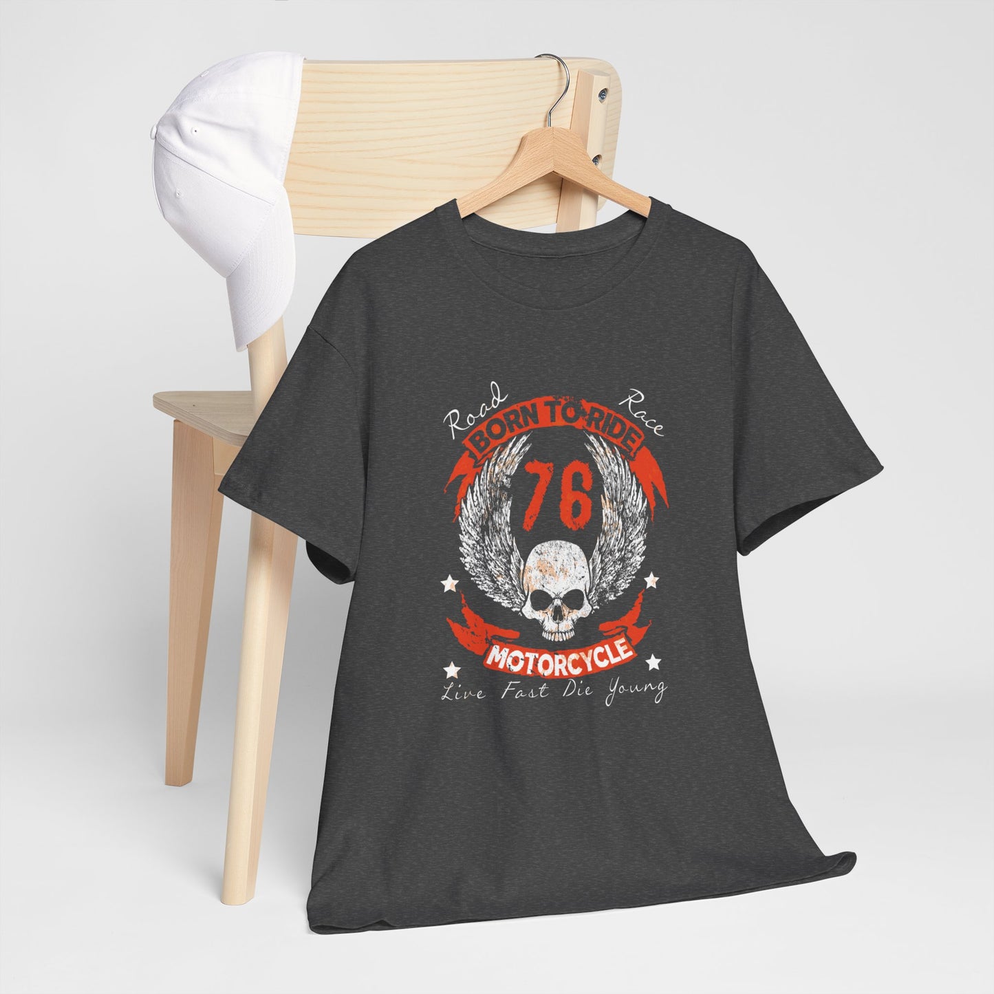 'Born To Ride' Durable, Midweight Comfort T-Shirt
