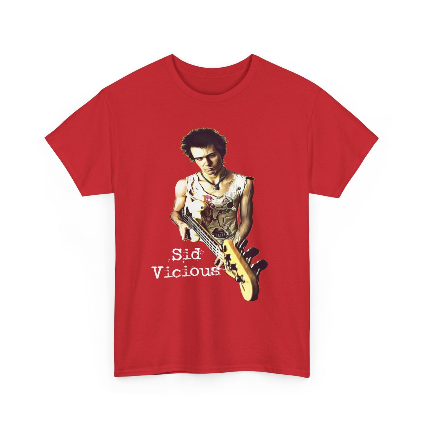 Sid Vicious Design Shirt: Stylish Edge in Heavy Cotton