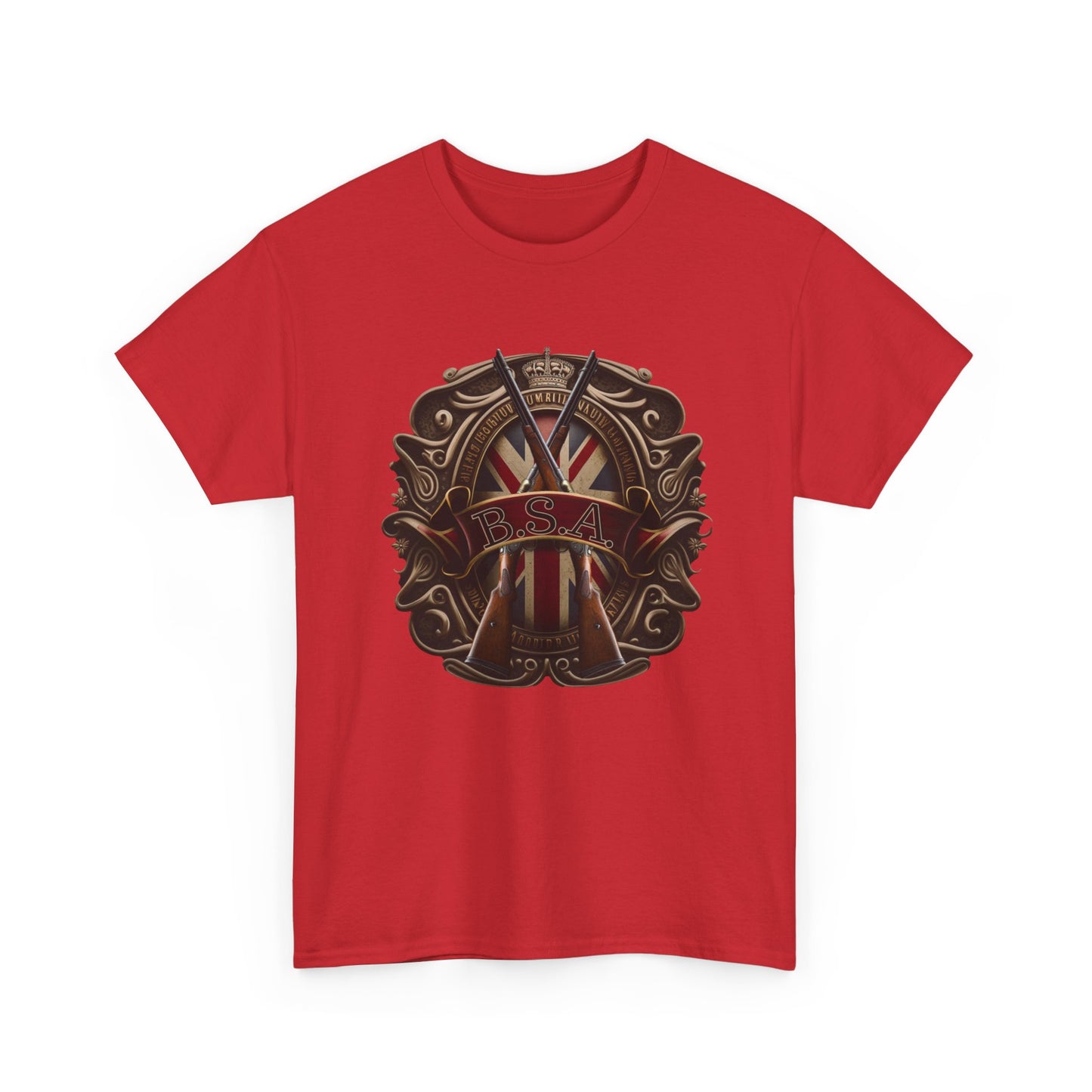 Classic BSA Motorcycles T-Shirt - Gildan® 5000 Heavy Cotton™, Perfect for Riders & Collectors
