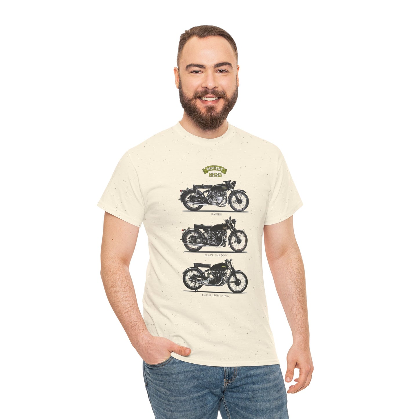 Elevate Your Style with Vincent HRD Vintage Poster Tee with Gildan® 5000's Classic Fit