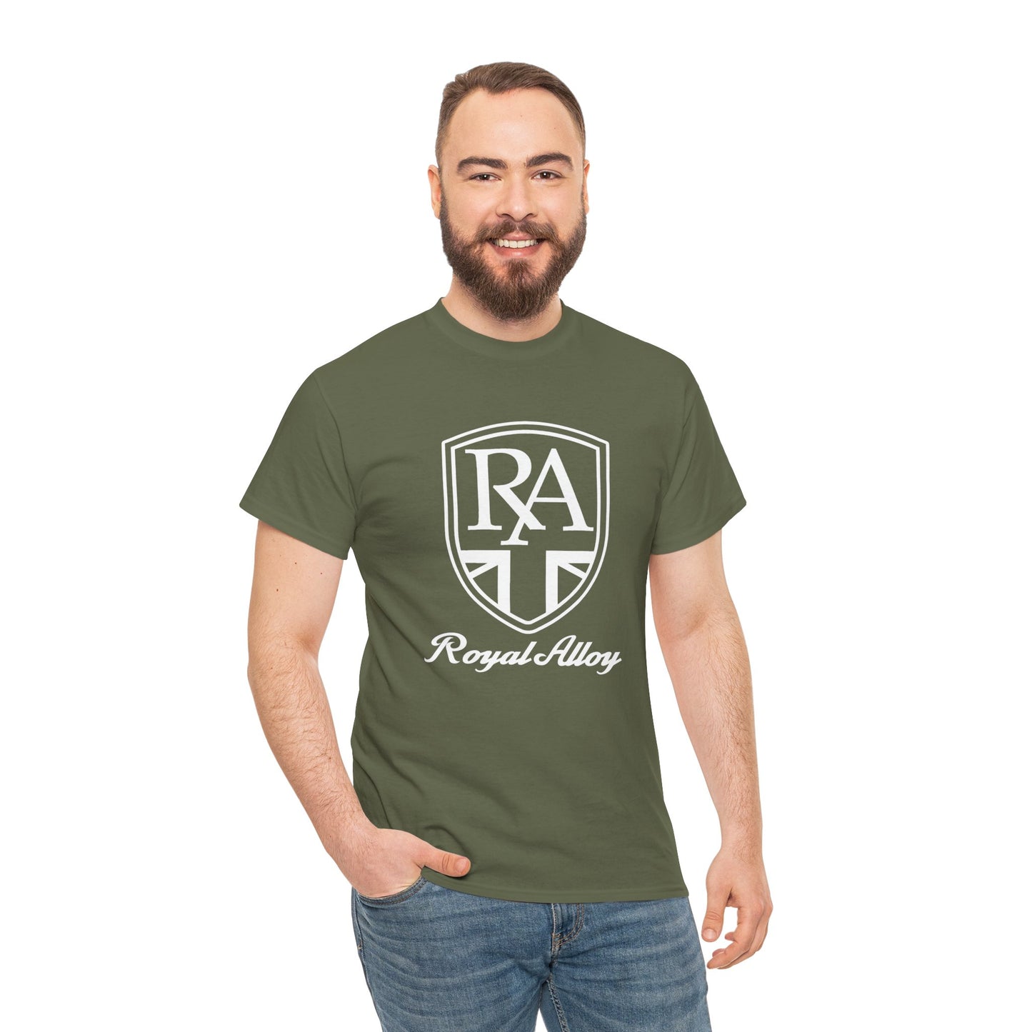 Sleek & Durable: Royal Alloy Scooter Tee in Heavy Cotton