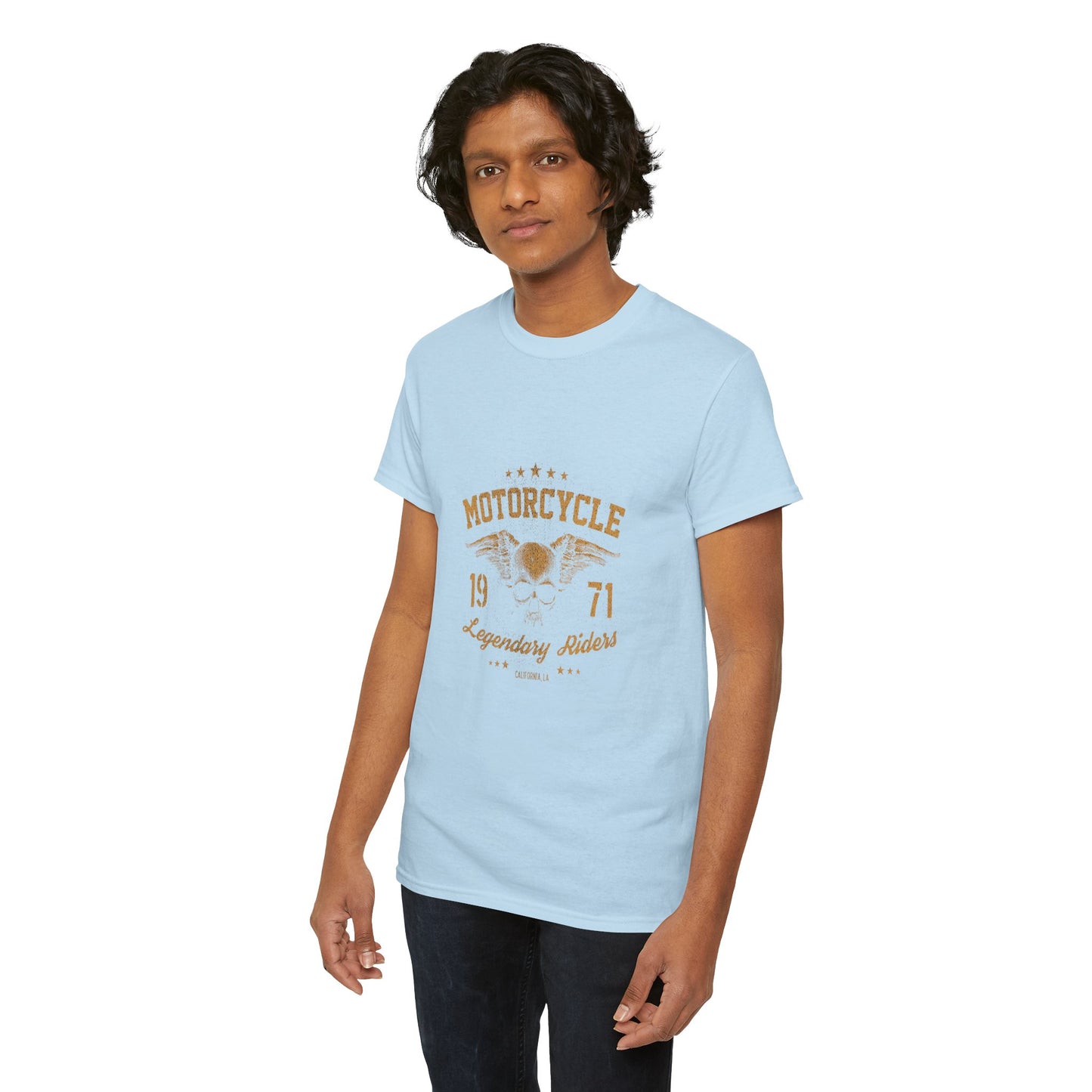 Classic Biker Vibes: Gildan® Heavy Cotton Motorcycle Legend 1971 Shirt