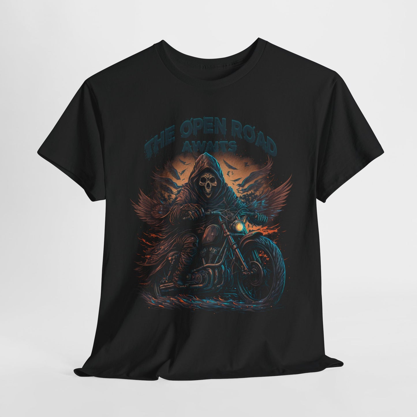 The Grim Reaper, The Open Road Awaits Shirt - Classic Fit for Endless Journeys