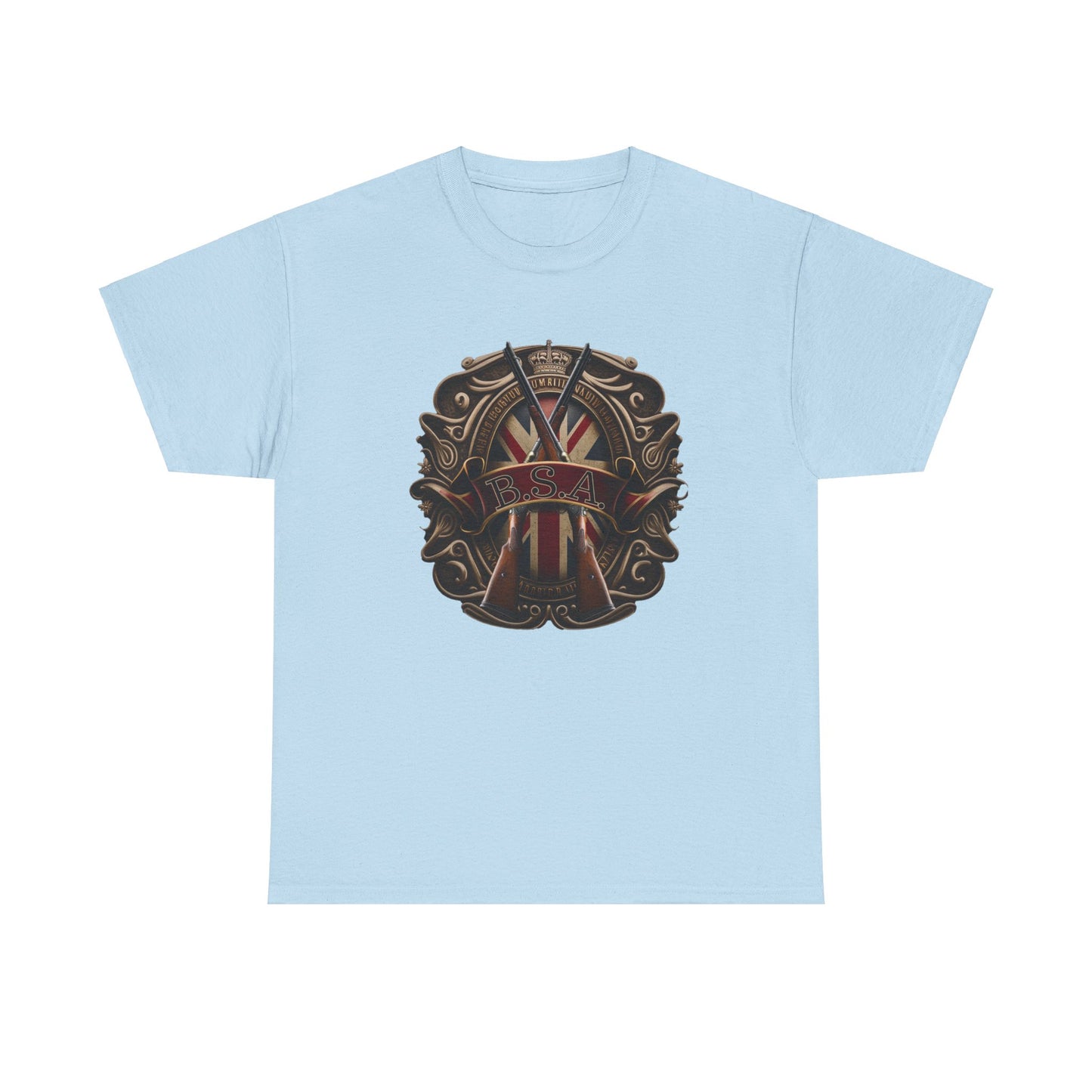 Classic BSA Motorcycles T-Shirt - Gildan® 5000 Heavy Cotton™, Perfect for Riders & Collectors