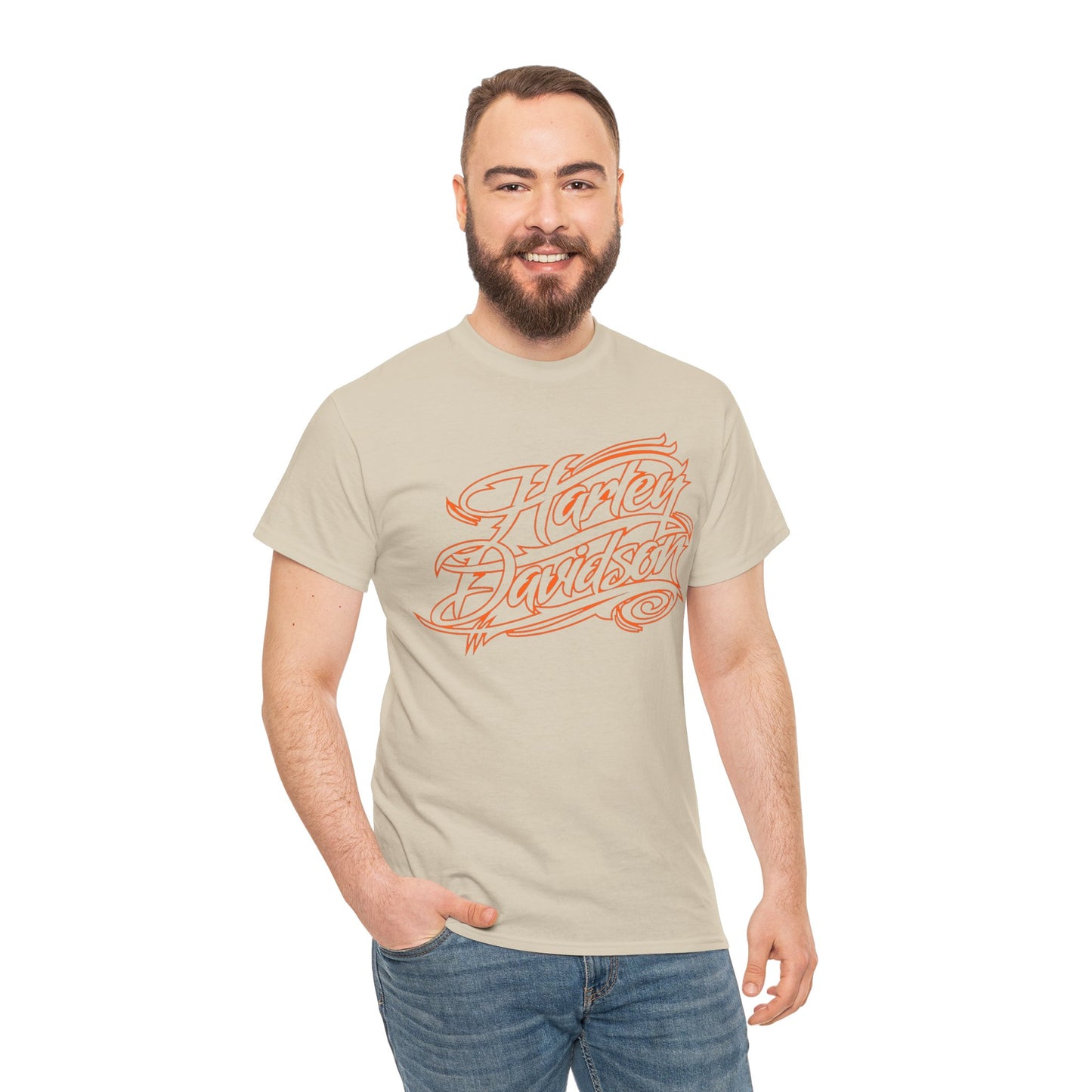 Harley Davidson Classic Fit Tee: Stylish Heavy Cotton Comfort
