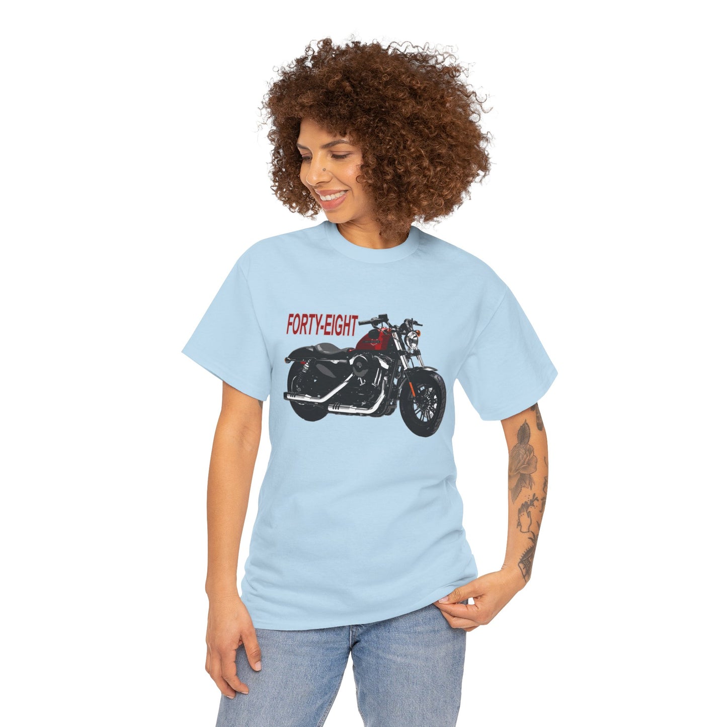 Harley Davidson 48 Unisex T-Shirt | Gildan® 5000 Heavy Cotton™ - Stylish & Comfortable, Great for Bikers of All Styles