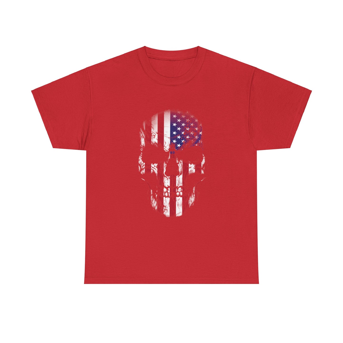 Rock the Classic Fit USA Skull Flag Tee