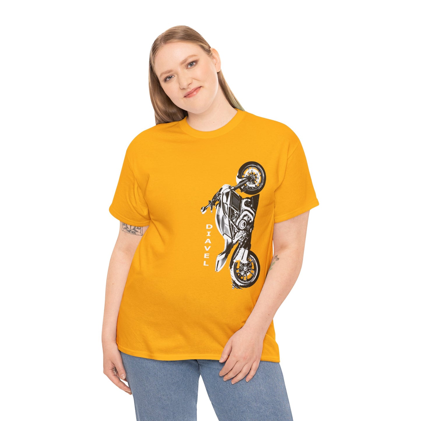 Ducati Diavel Biker T-Shirt | Gildan® 5000 Heavy Cotton™ - Rugged Style, Classic Fit for Motorcycle Lovers