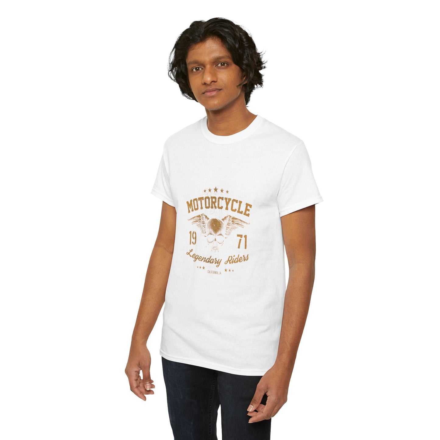 Classic Biker Vibes: Gildan® Heavy Cotton Motorcycle Legend 1971 Shirt