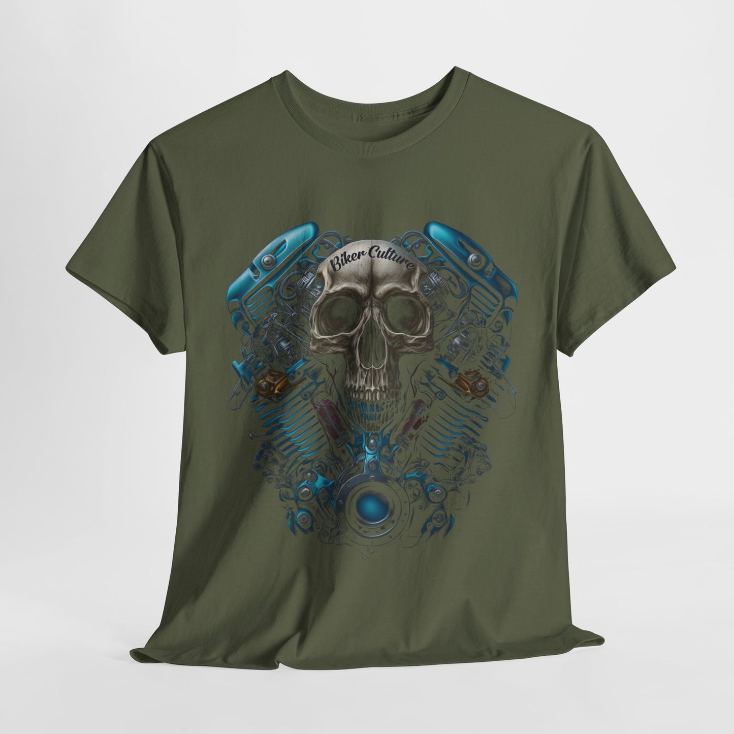 Biker Culture V-Twin Graphic Tee - Made with Midweight Fabric and Classic Fit