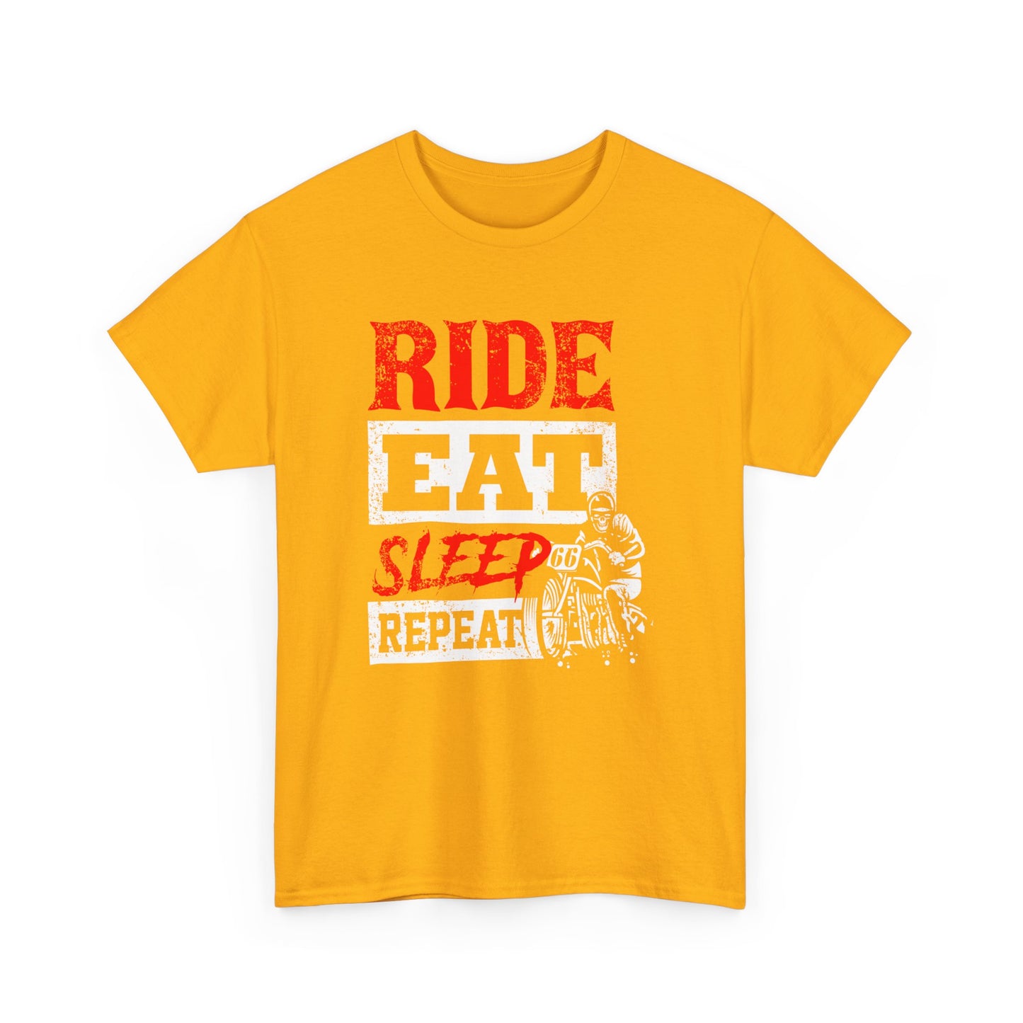 Ride, Eat, Sleep, Repeat Lifestyle Tee | Gildan® 5000 Heavy Cotton™ - Classic Comfort for Bikers