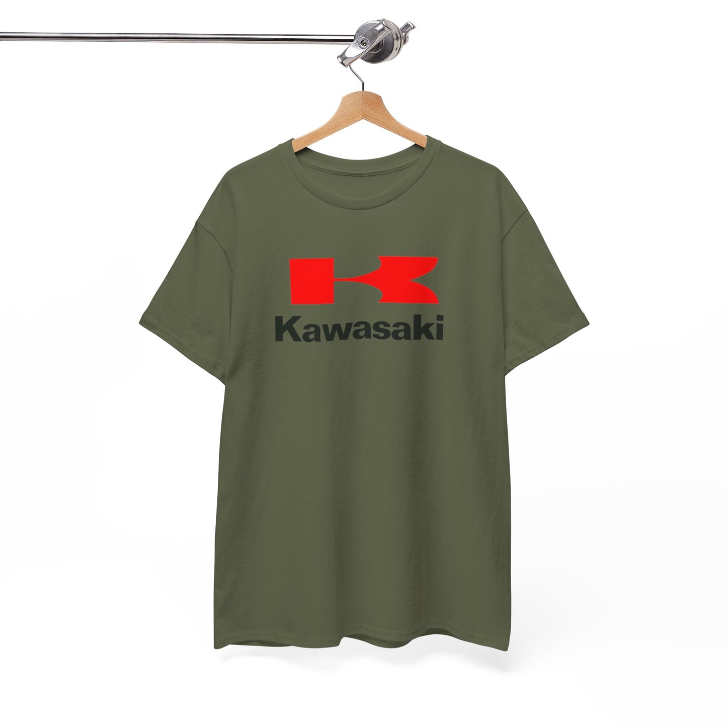 Ride in Style: Kawasaki Logo T-Shirt on Gildan® 5000 Heavy Cotton™