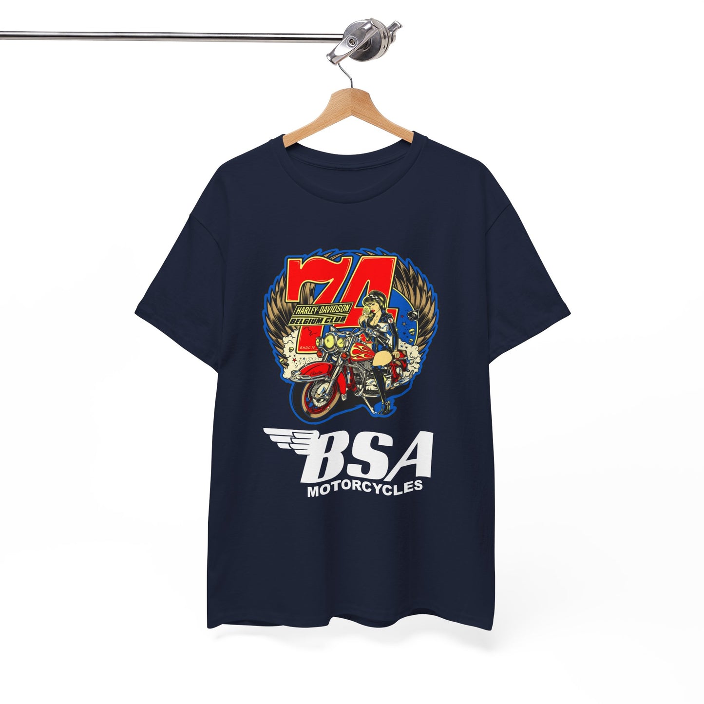 Harley Girl Biker T-Shirt - Gildan® 5000 Heavy Cotton™, Iconic Style for Female Riders