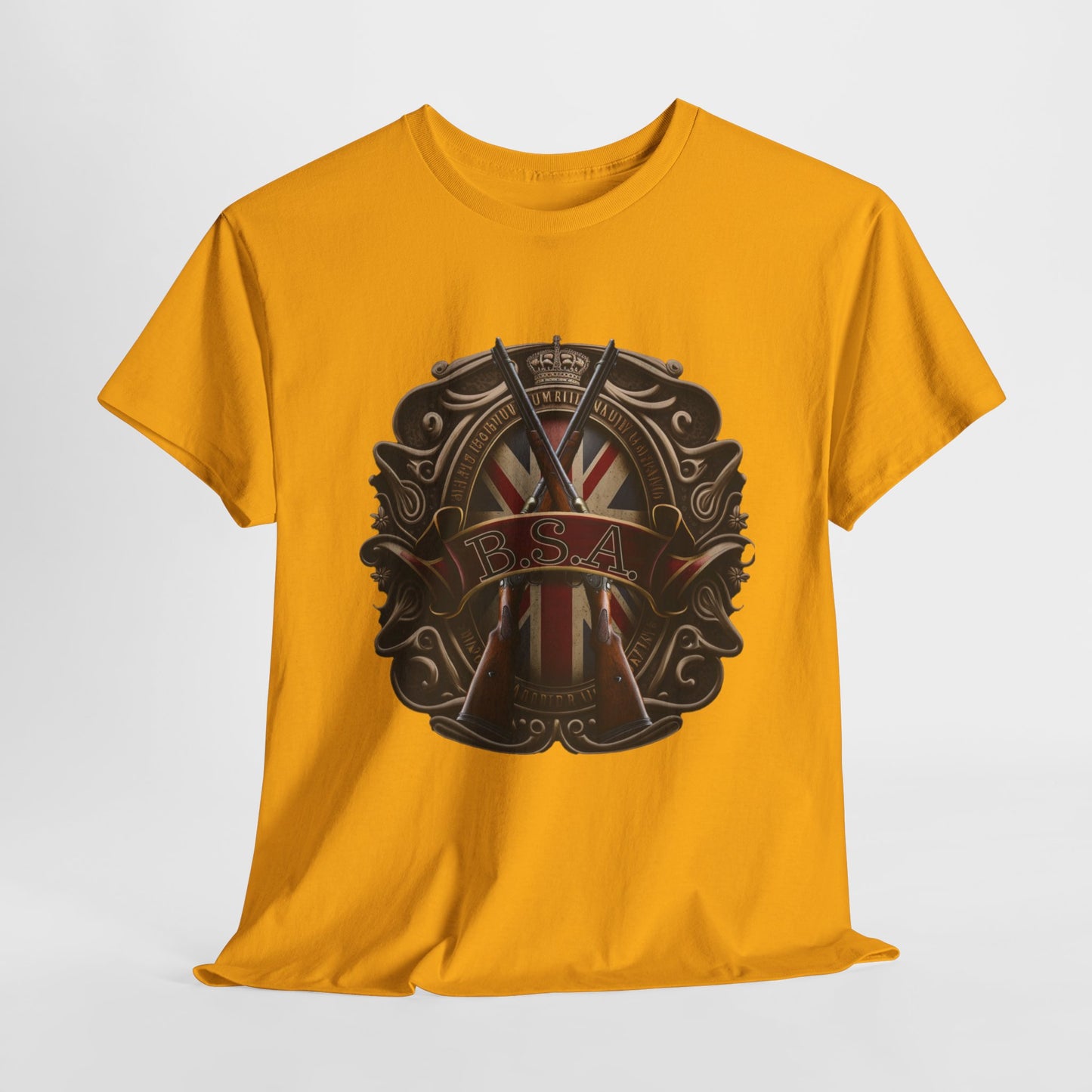 Classic BSA Motorcycles T-Shirt - Gildan® 5000 Heavy Cotton™, Perfect for Riders & Collectors