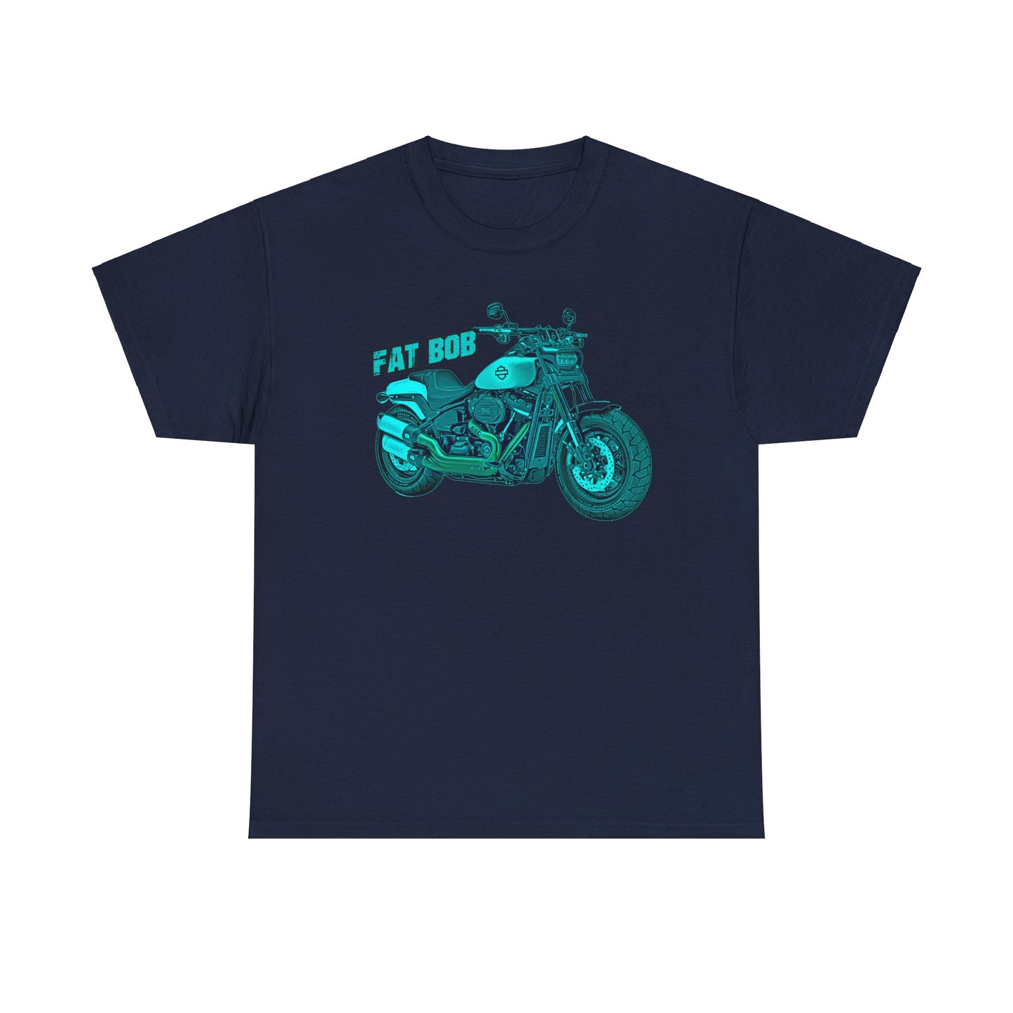 Harley Davidson Fatbob T-Shirt - Gildan® 5000 Heavy Cotton™, Stylish & Durable for Motorcycle Lovers