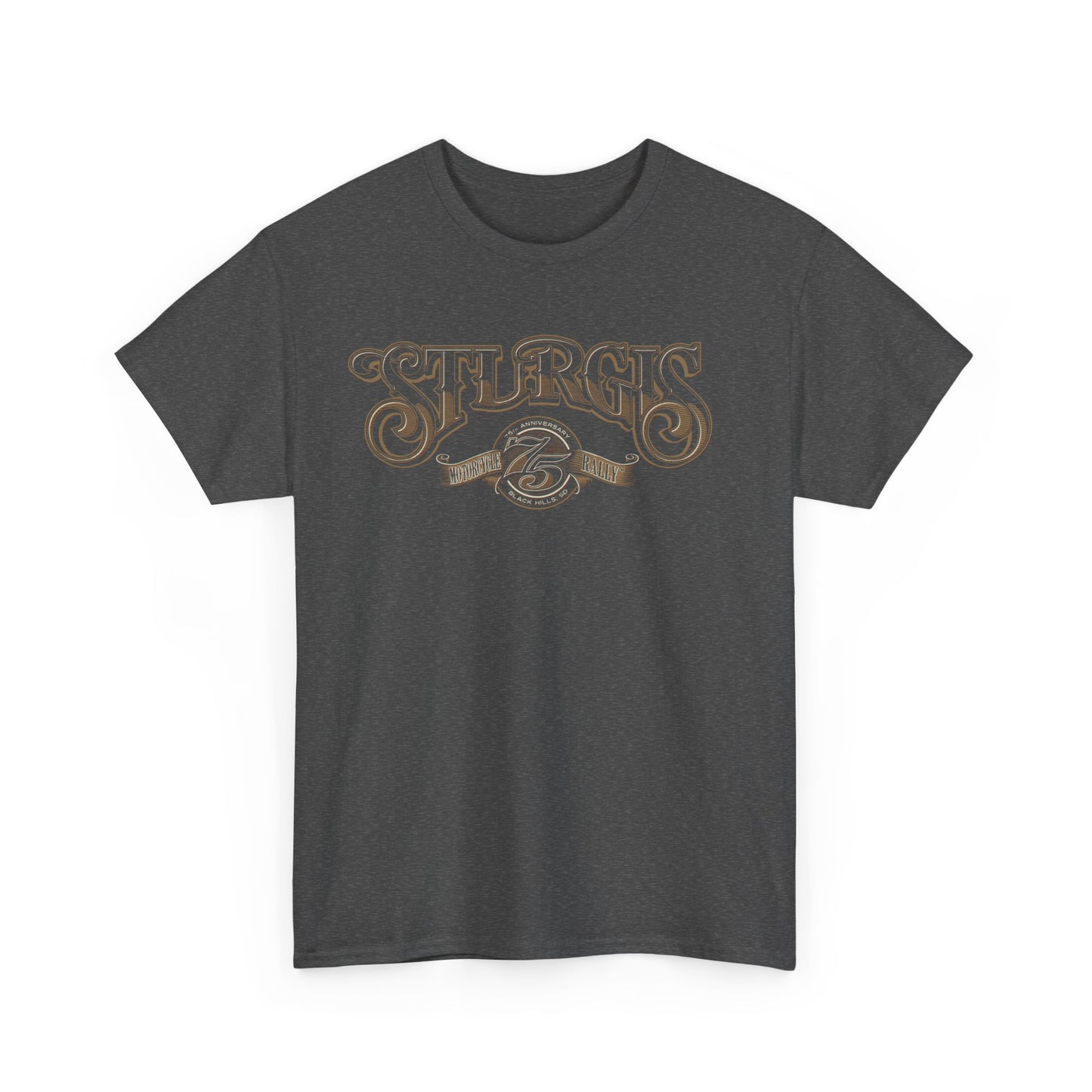 Sturgis 75th Tee - Gildan® 5000 Heavy Cotton™, Classic Midweight Fabric