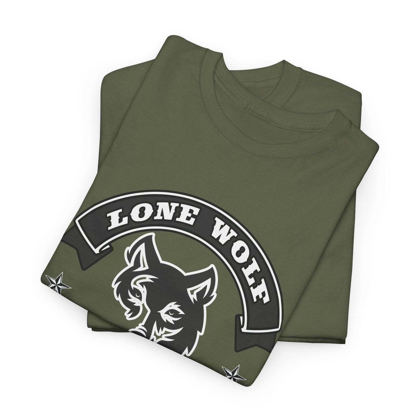 Lone Wolf Tee Shirt - Gildan® 5000 Heavy Cotton™, Classic Fit for the Independent Rider