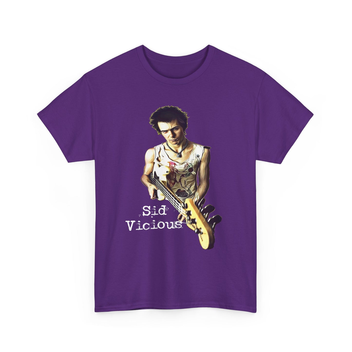 Sid Vicious Design Shirt: Stylish Edge in Heavy Cotton