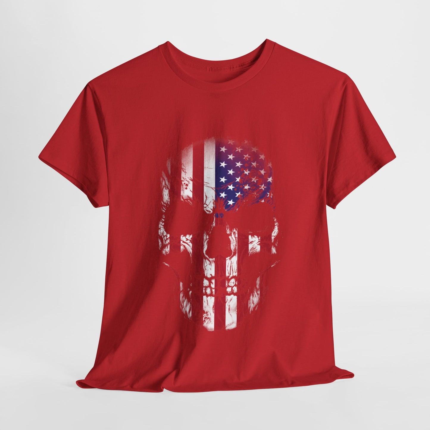 Rock the Classic Fit USA Skull Flag Tee