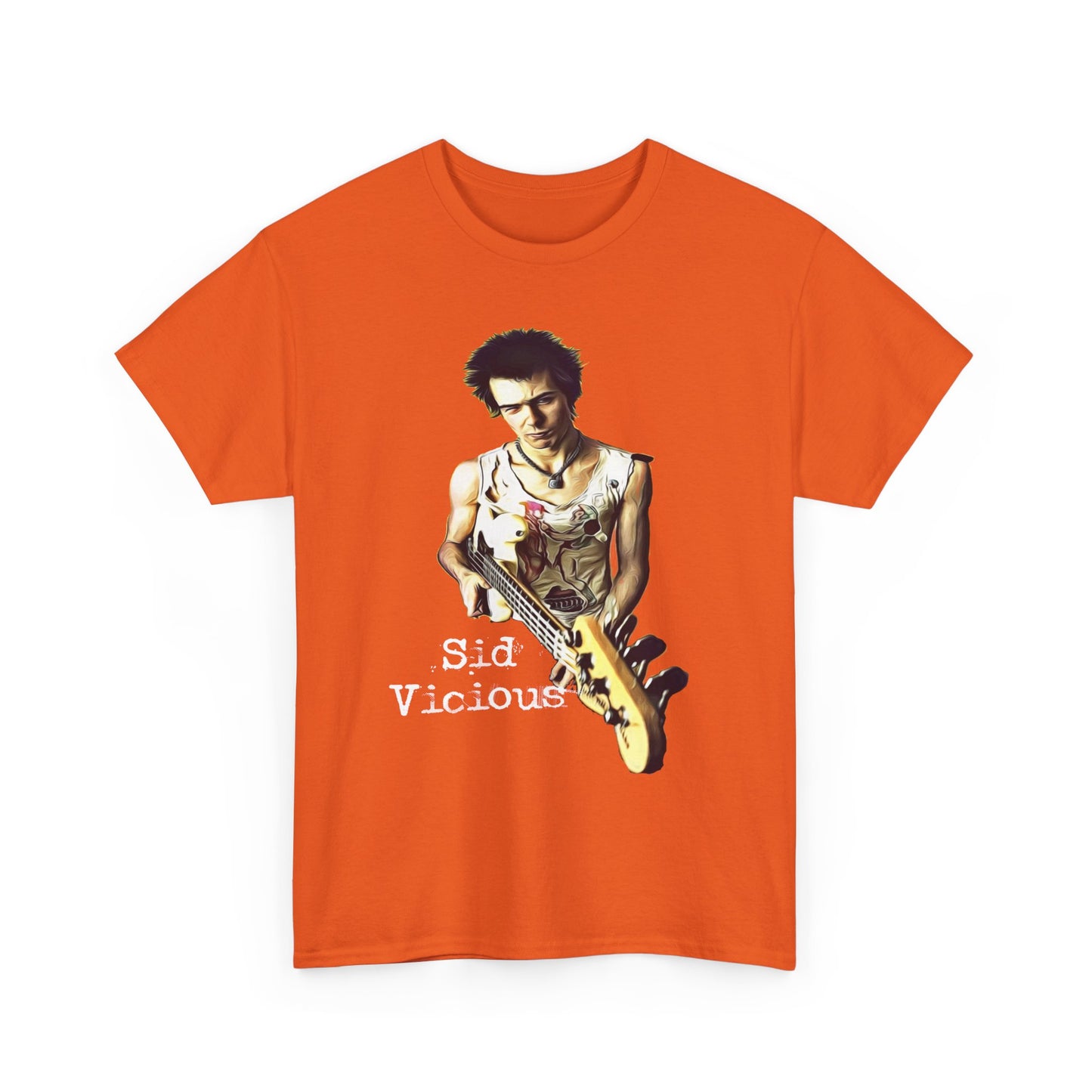 Sid Vicious Design Shirt: Stylish Edge in Heavy Cotton