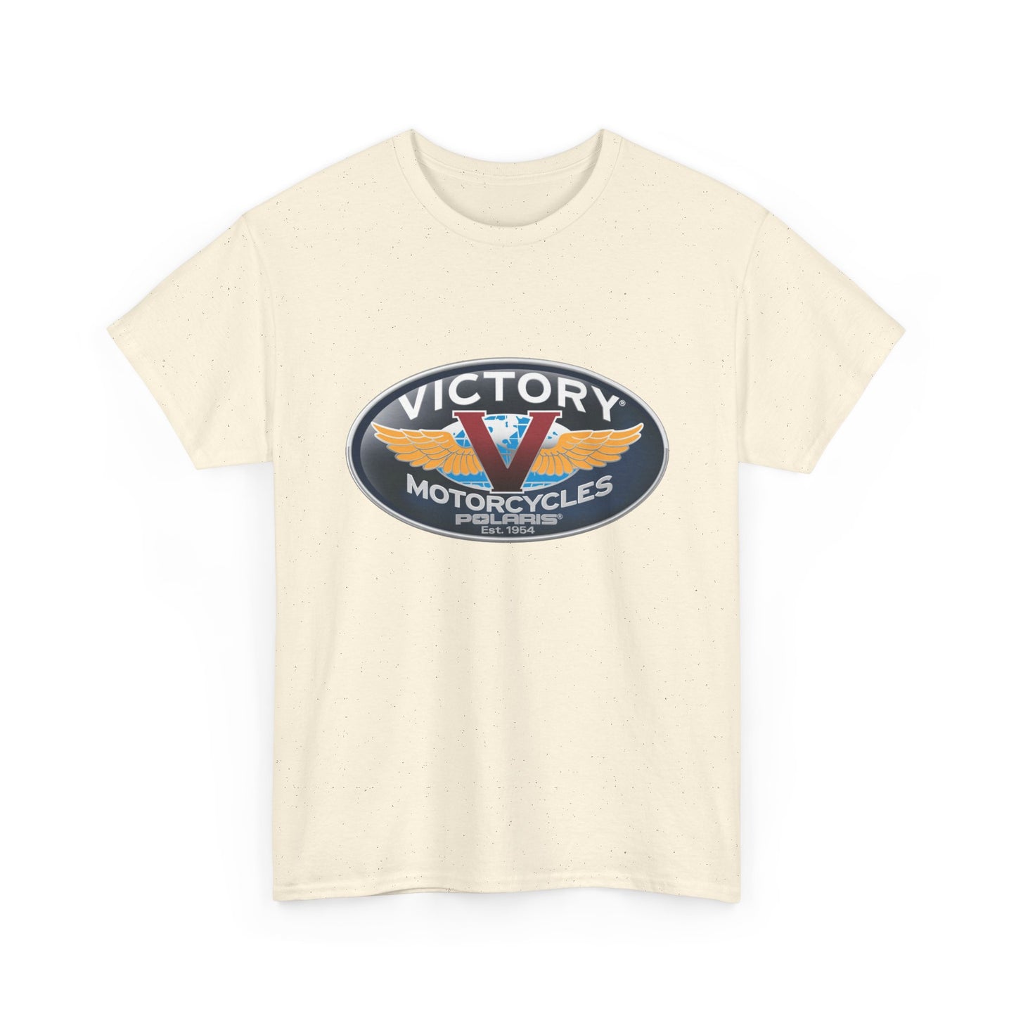 Victory Polaris Logo Tee - Gildan® 5000 Heavy Cotton™, Quality Fabric for the Modern Biker