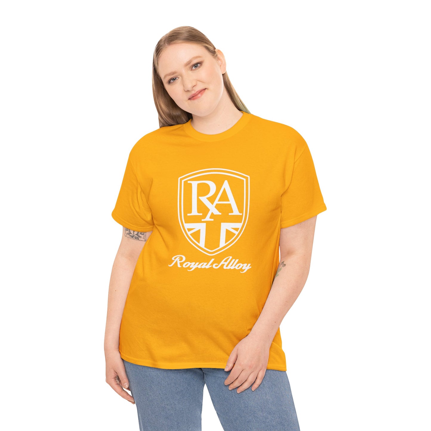 Sleek & Durable: Royal Alloy Scooter Tee in Heavy Cotton