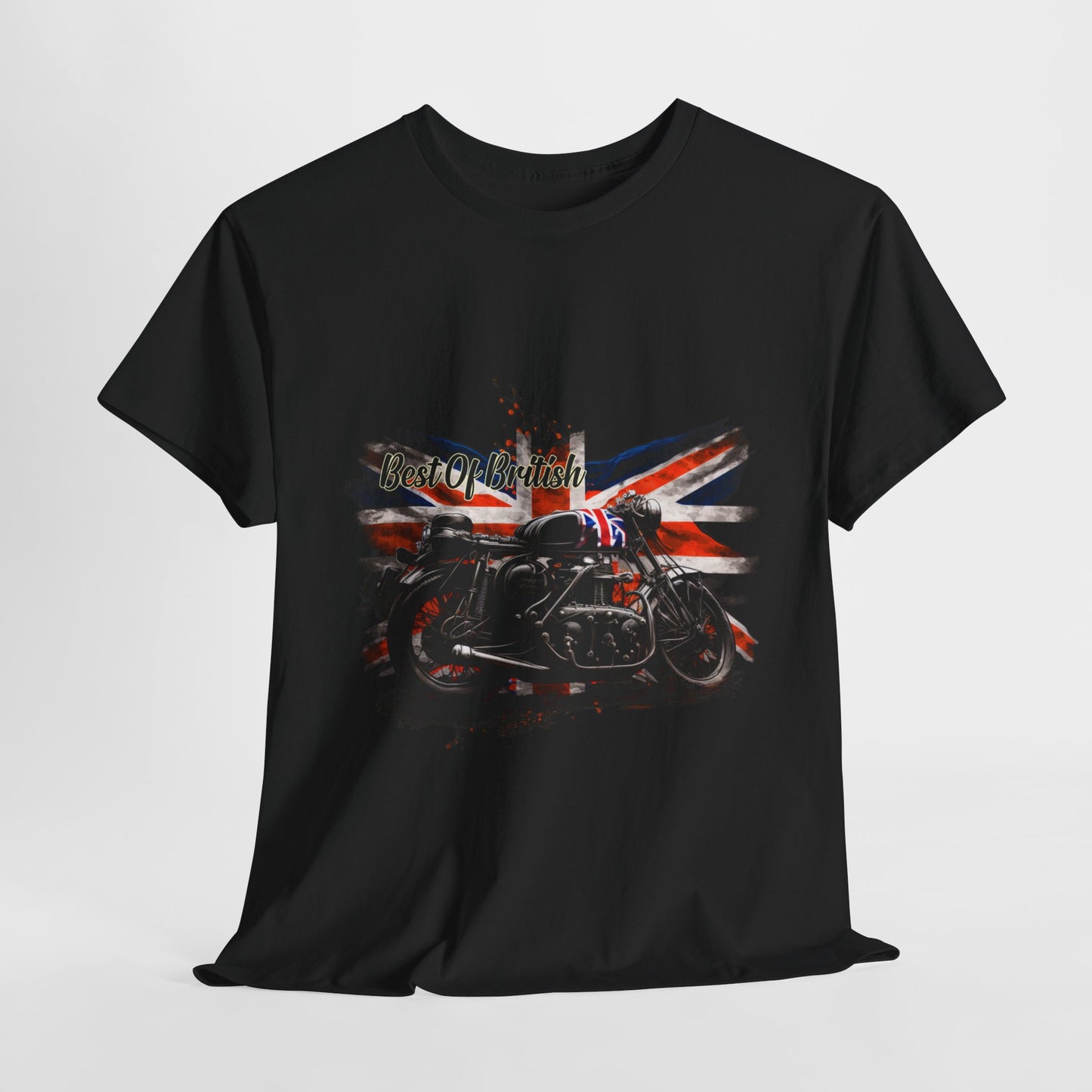 Classic Fit Best of British Biker Shirt - Double-Needle Hems