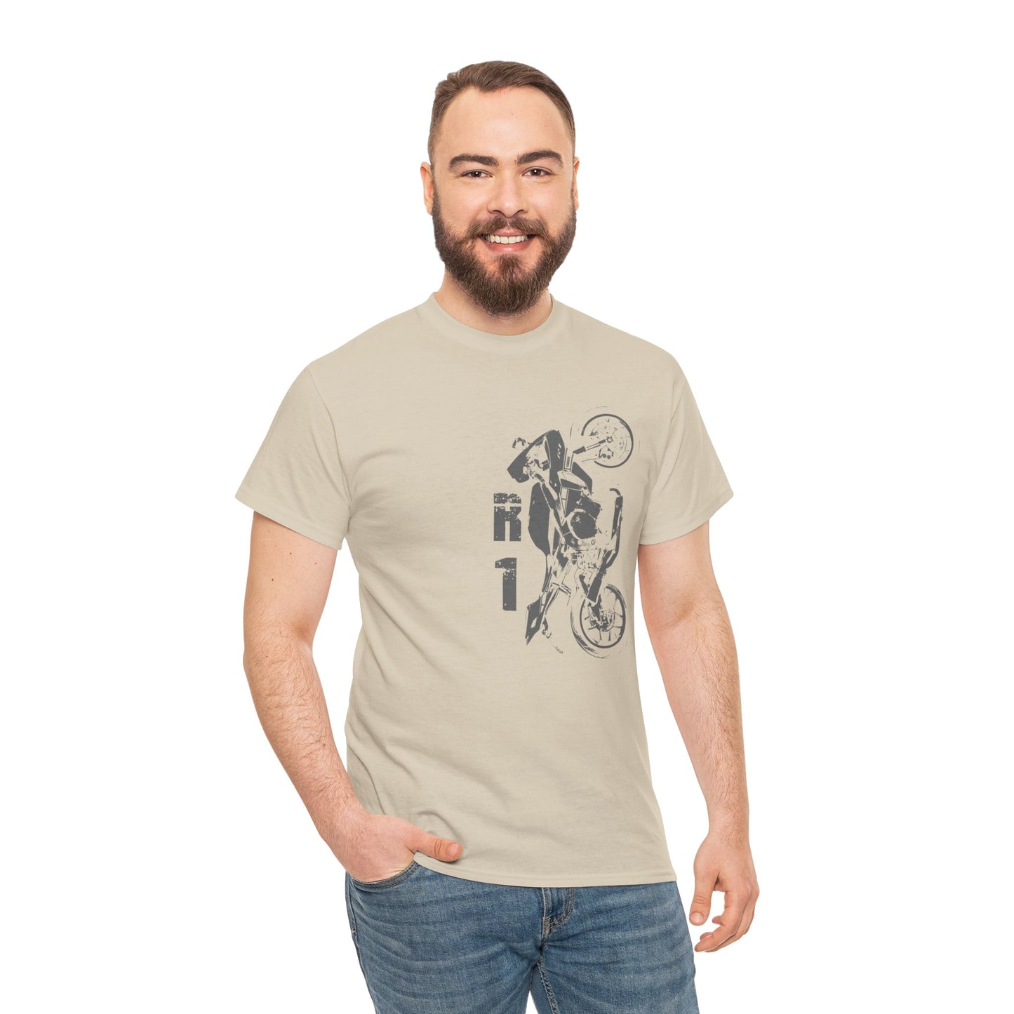 Breathable and Comfortable Cotton Yamaha R1 Motorcycle Tee