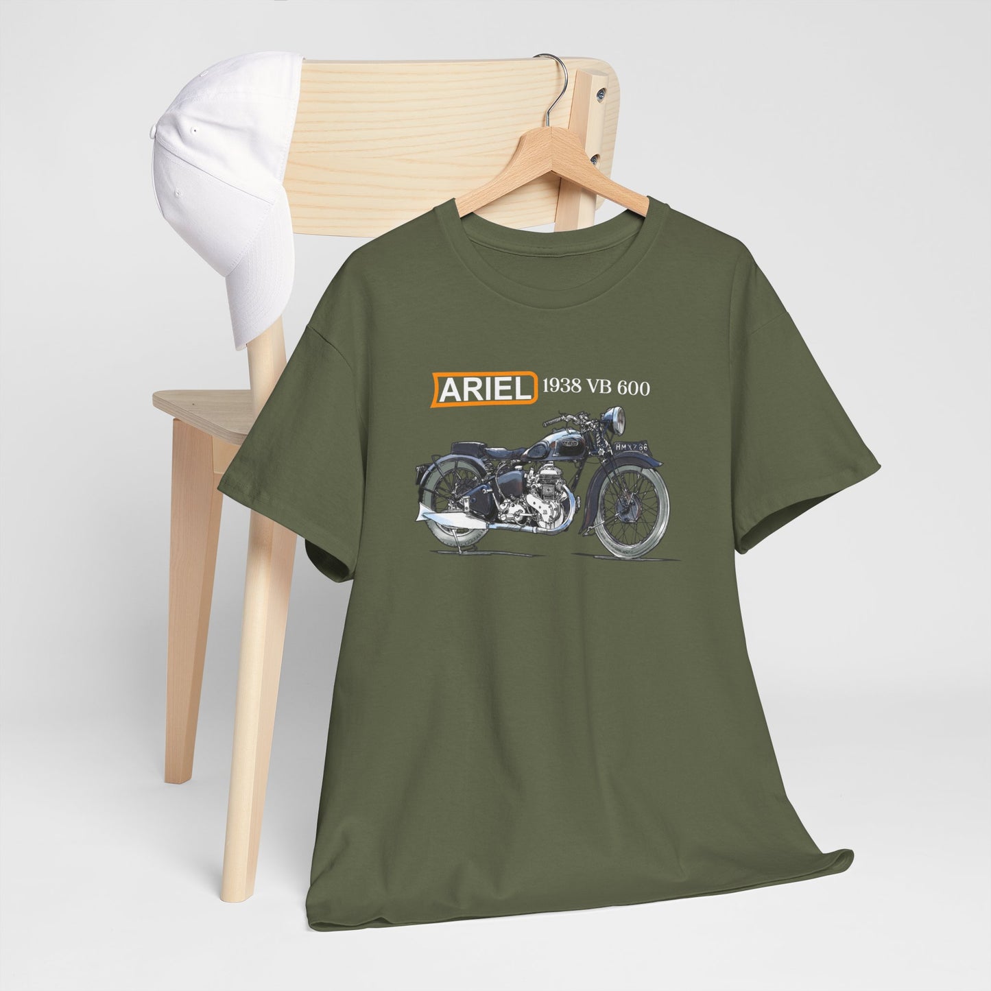 Ariel VB 1938 Vintage Motorcycle T-Shirt - Legendary Style for Riders