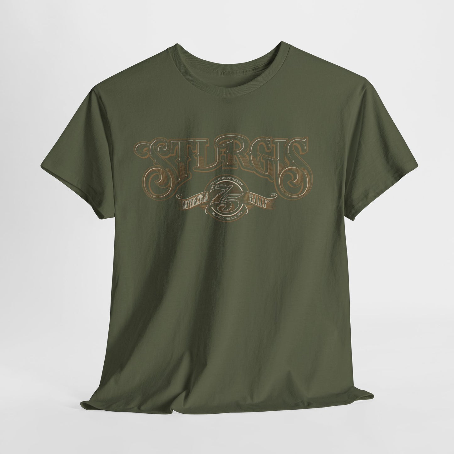 Sturgis 75th Tee - Gildan® 5000 Heavy Cotton™, Classic Midweight Fabric