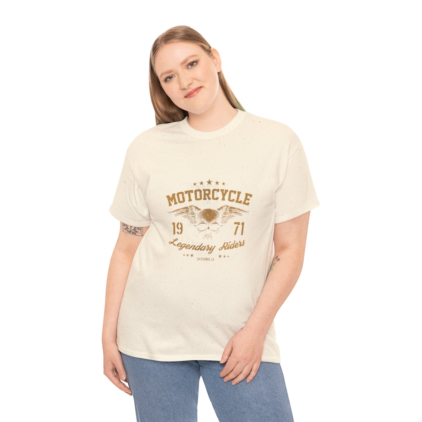 Classic Biker Vibes: Gildan® Heavy Cotton Motorcycle Legend 1971 Shirt