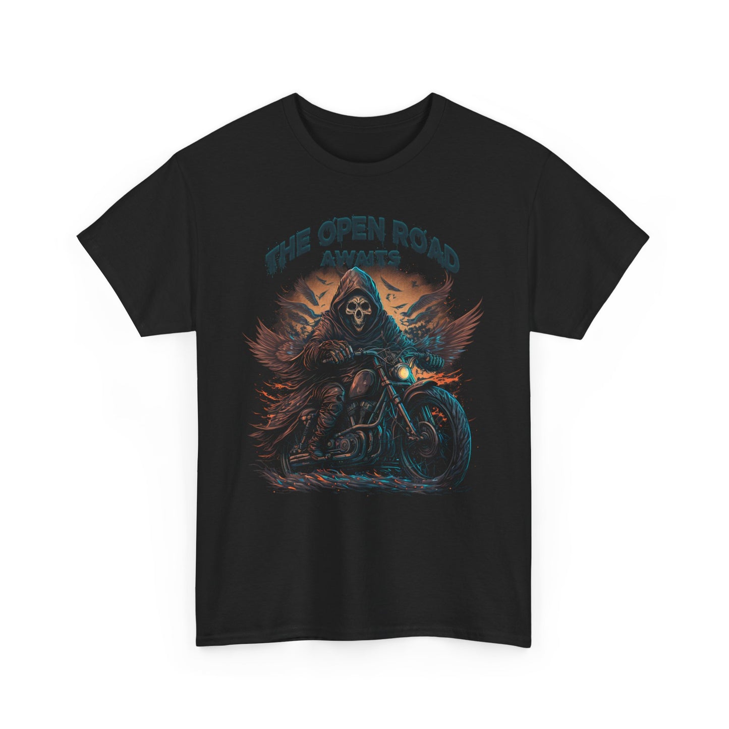 The Grim Reaper, The Open Road Awaits Shirt - Classic Fit for Endless Journeys