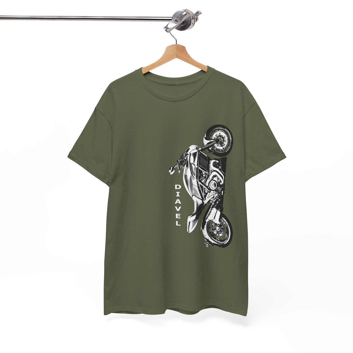 Ducati Diavel Biker T-Shirt | Gildan® 5000 Heavy Cotton™ - Rugged Style, Classic Fit for Motorcycle Lovers