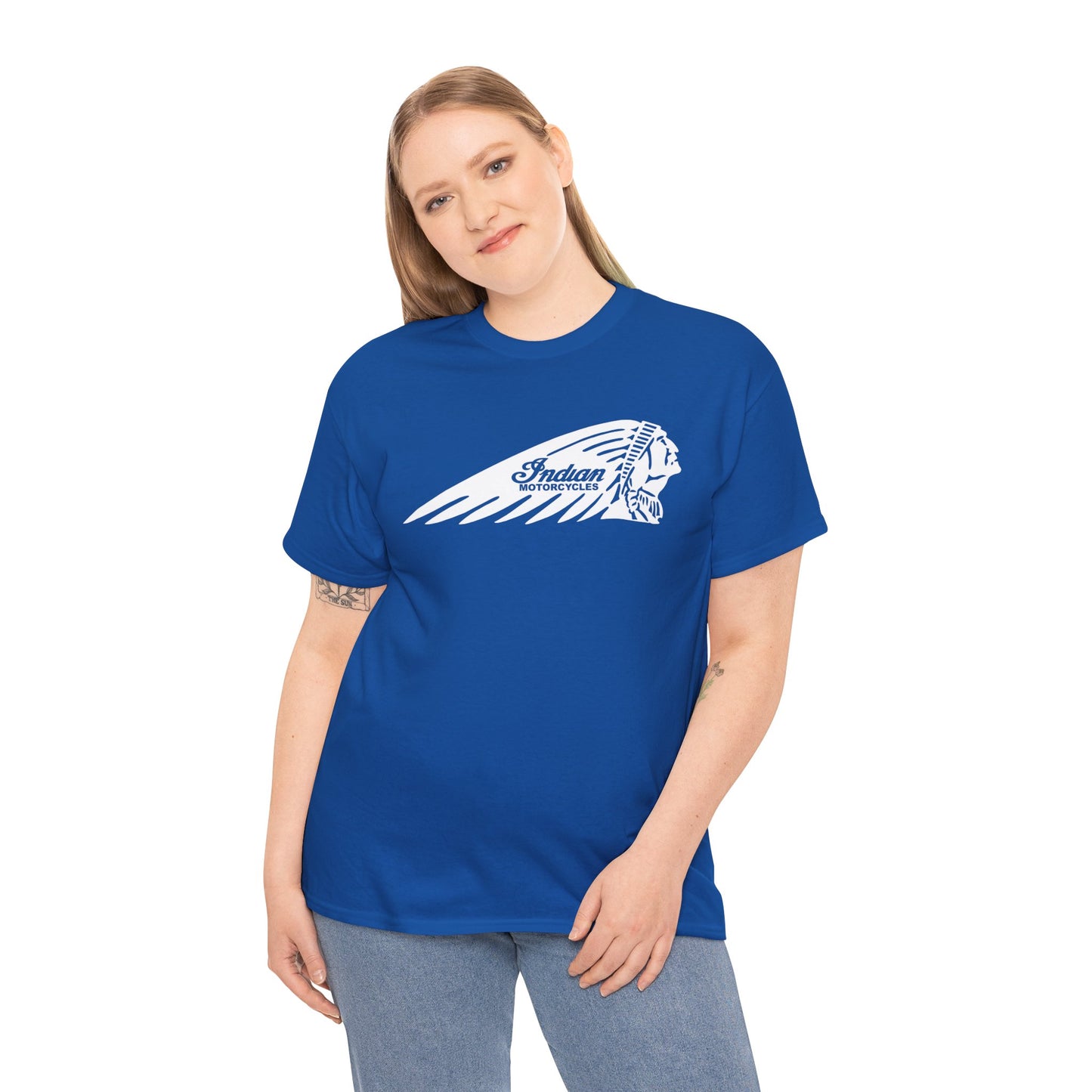Indian Motorcycles Shirt | Gildan® 5000 Heavy Cotton™, Stylish Comfort for Bikers