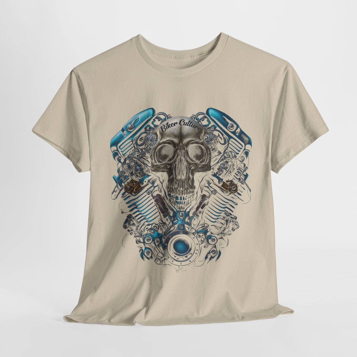 Biker Culture V-Twin Graphic Tee - Made with Midweight Fabric and Classic Fit