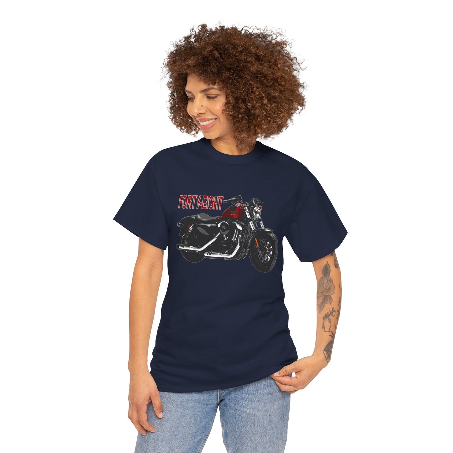 Harley Davidson 48 Unisex T-Shirt | Gildan® 5000 Heavy Cotton™ - Stylish & Comfortable, Great for Bikers of All Styles