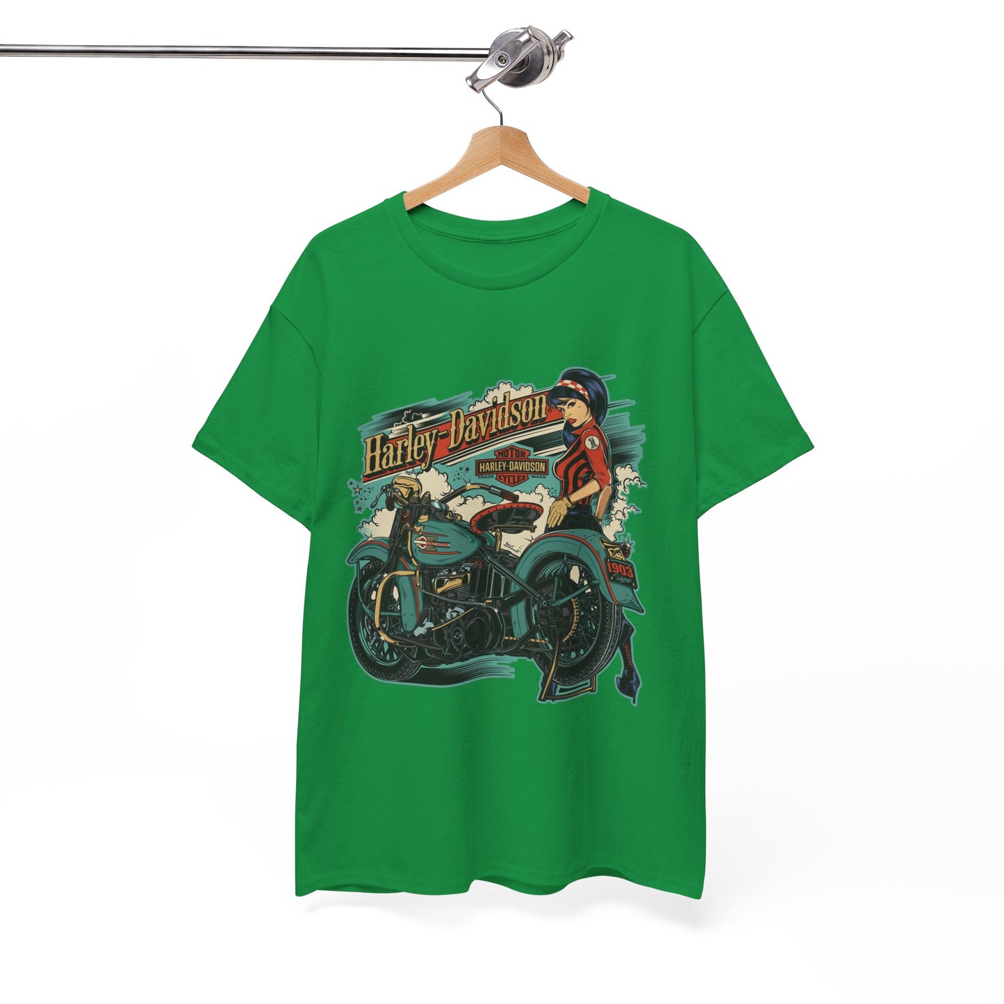 Harley-Davidson 1903 Retro T-Shirt - Gildan® 5000 Heavy Cotton™, Timeless Style, Built for Riders
