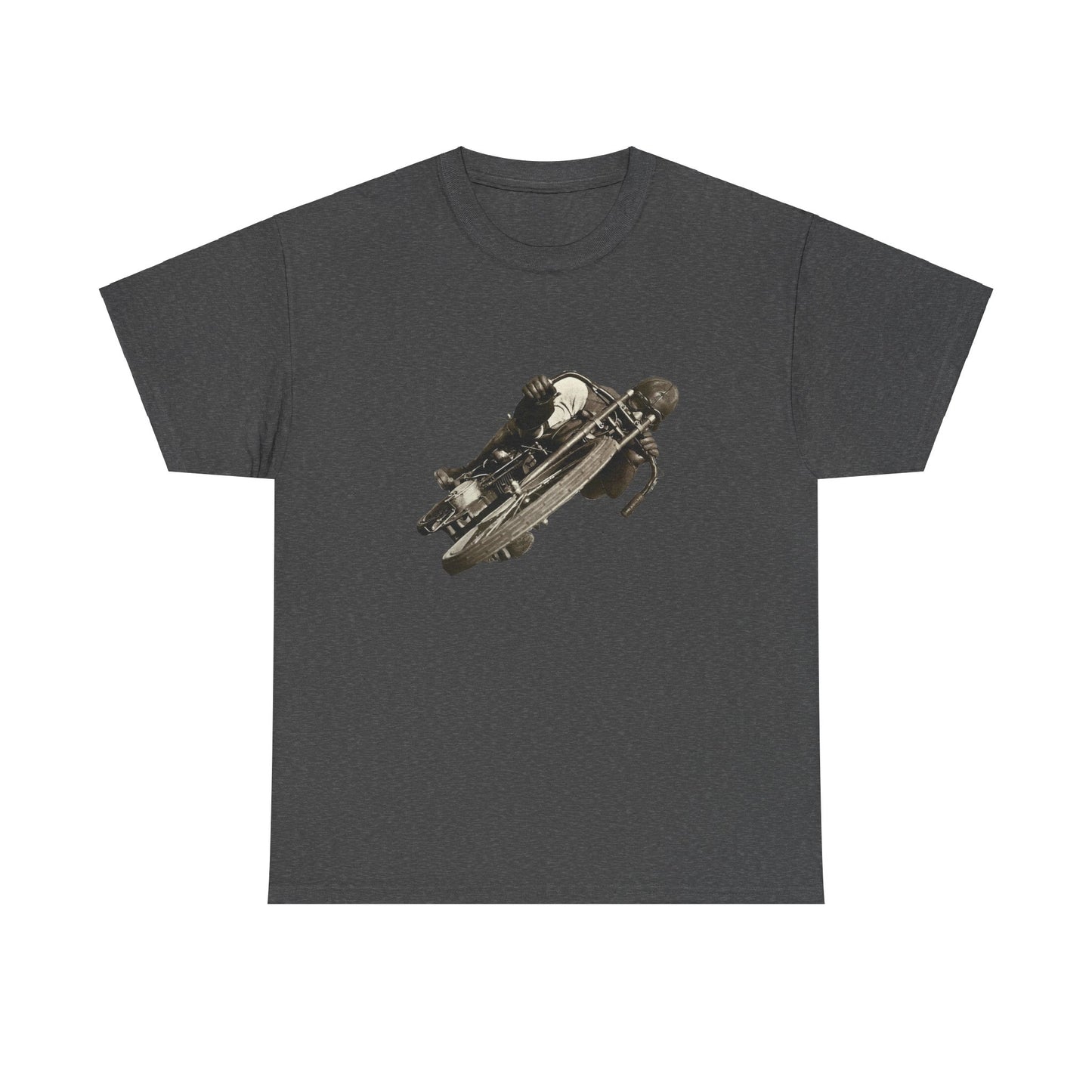 Stay Timeless with Leaning Hard Vintage Biker T-Shirt on Gildan 5000