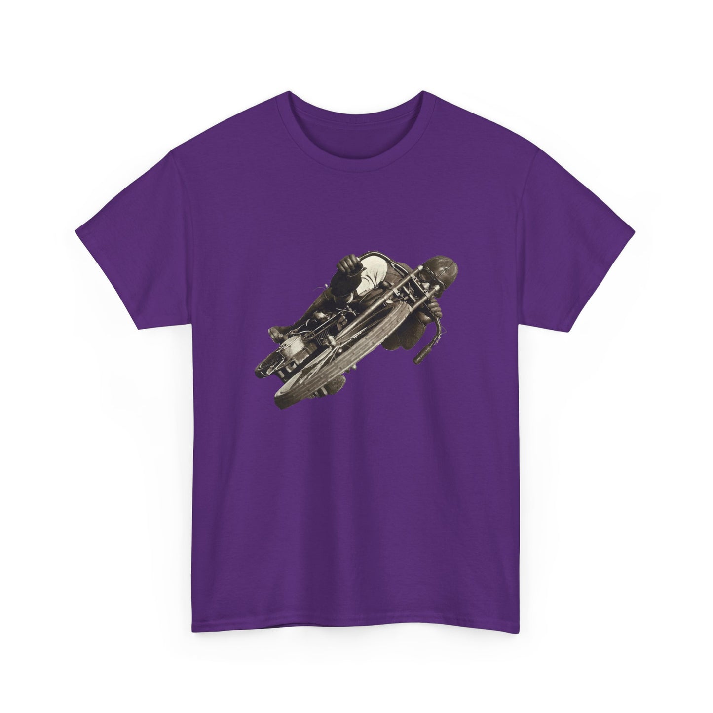 Stay Timeless with Leaning Hard Vintage Biker T-Shirt on Gildan 5000
