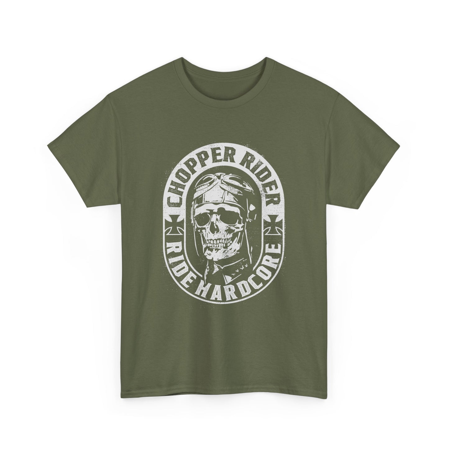 Chopper Rider Motorcycle Tee - Gildan® 5000 Heavy Cotton™, Durable Comfort for Every Ride